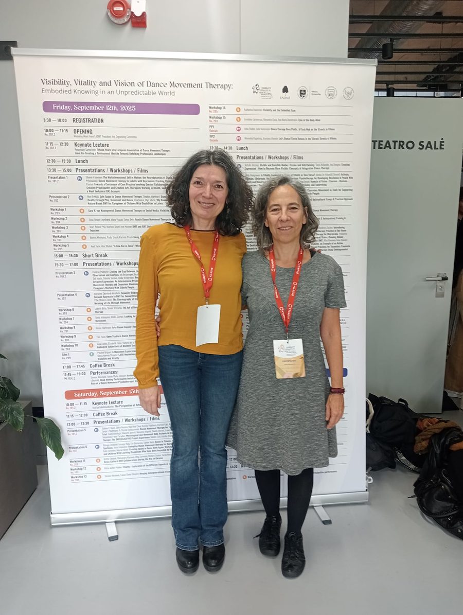 Maika Campo y Sónia Malaquias en el congreso EADMT 2025